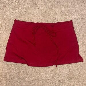 Red Micro Skort